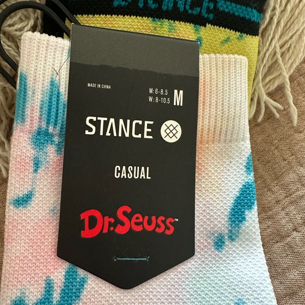 Stance Dr. Seuss Casual Socks - Blue and Pink
